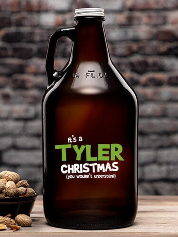 Family Christmas Thing : Beer Growlers - Color Printed