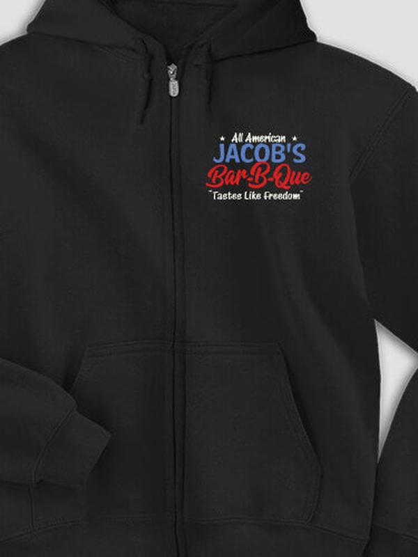 All American BBQ : Embroidered Zip Hoodies product image 1