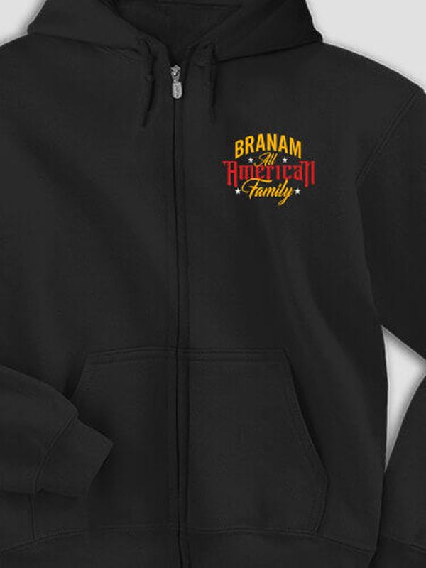 All-American Family : Embroidered Zip Hoodies product image 1