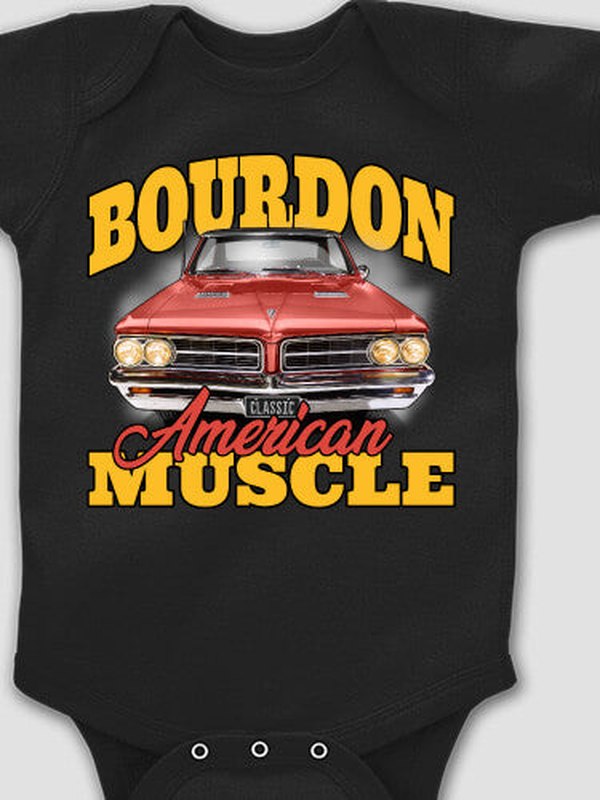American Muscle Car : Printed Baby Bodysuits