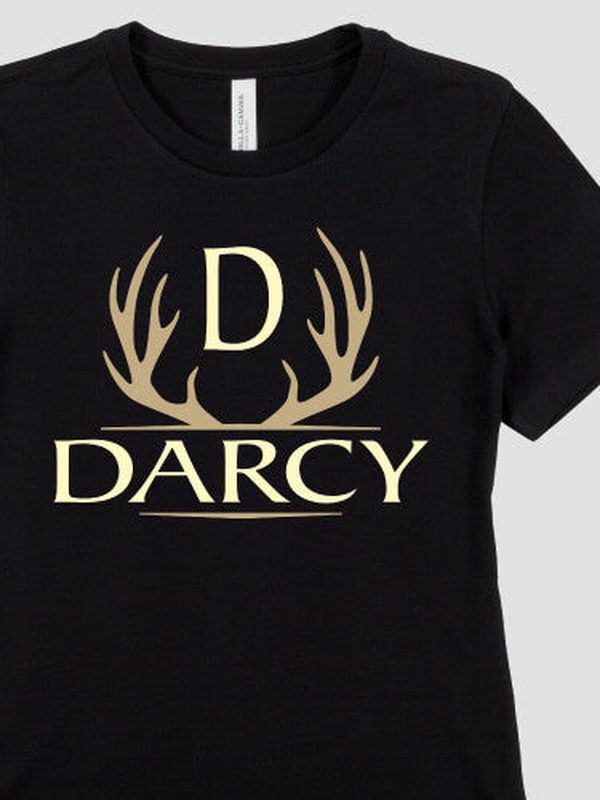 Antler Monogram : Premium Printed T-Shirts