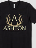 Antler Monogram : Premium Printed T-Shirts