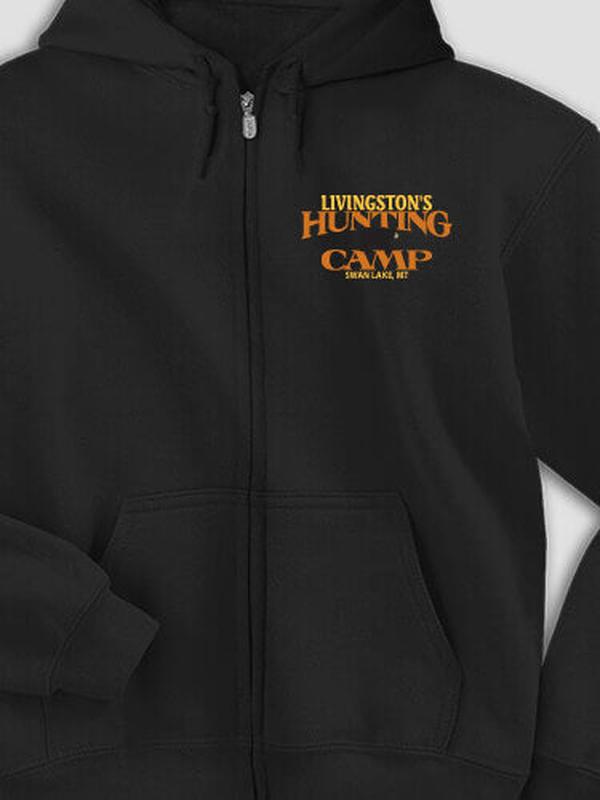 Bear Hunting Camp : Embroidered Zip Hoodies product image 2