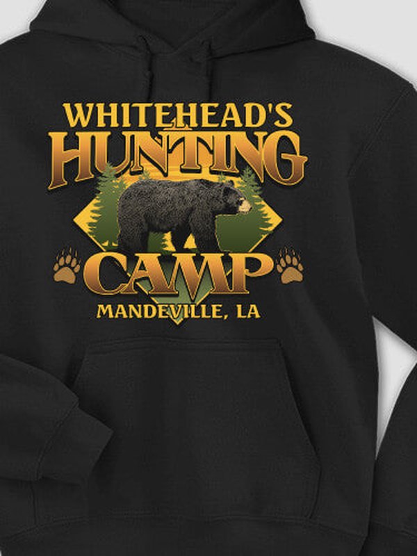 Bear Hunting Camp : Printed Hoodies product image 2