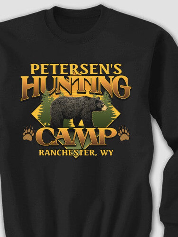 Bear Hunting Camp : Printed Sweatshirts product image 2