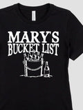 Bucket List : Premium Printed T-Shirts