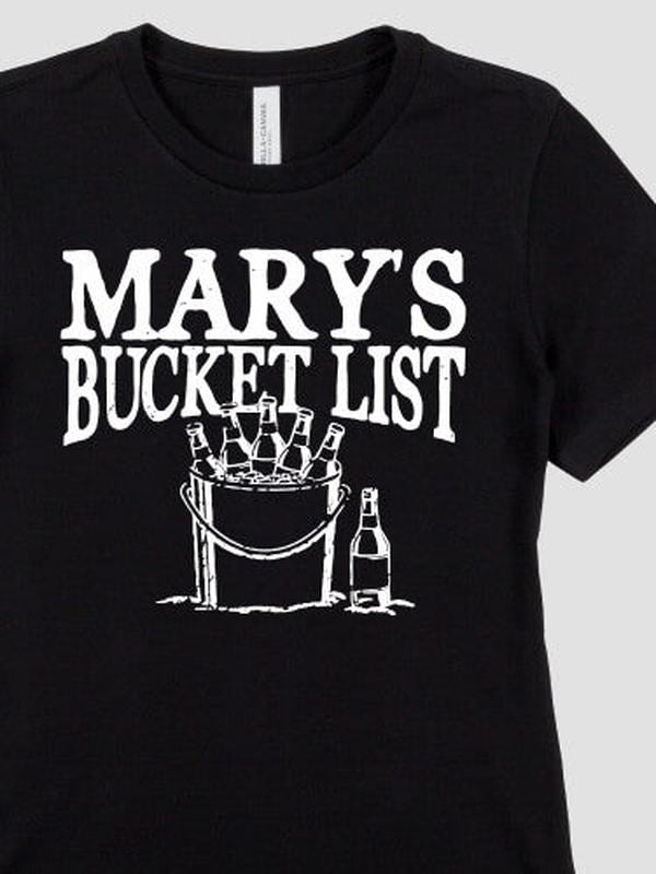 Bucket List : Premium Printed T-Shirts