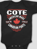 Canadian Parts : Printed Baby Bodysuits