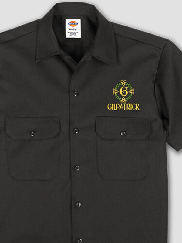 Celtic Wreath Monogram : Embroidered Work Shirts product image 1