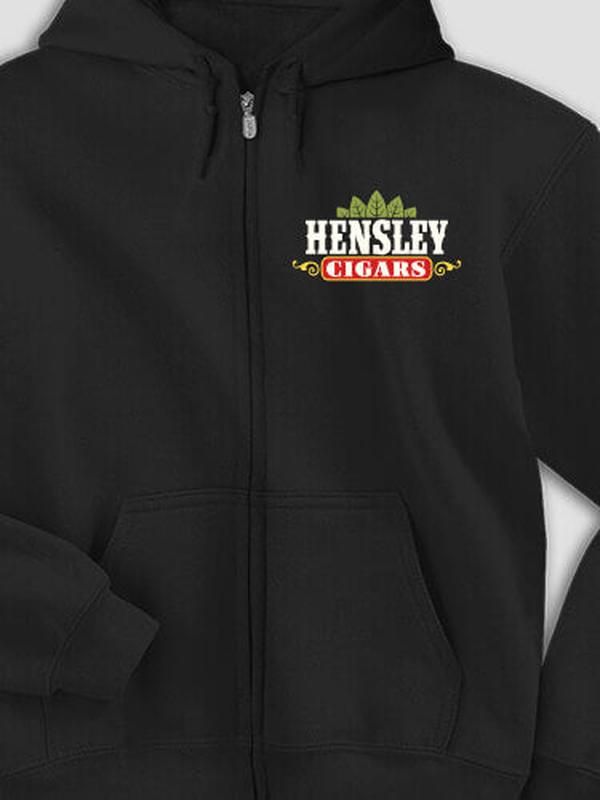 Cigars : Embroidered Zip Hoodies product image 1