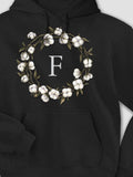 Cotton Wreath Monogram : Printed Hoodies product image 1