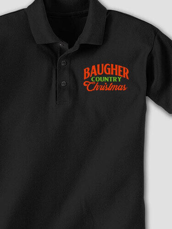Country Christmas : Embroidered Polo Shirts product image 1