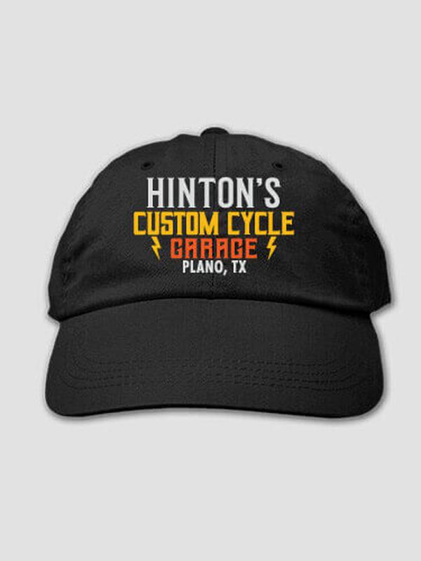 Custom Cycle Garage BP : Embroidered Baseball Hats