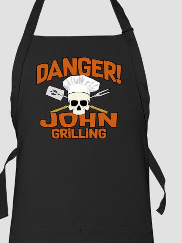 Danger Grilling : Printed Aprons