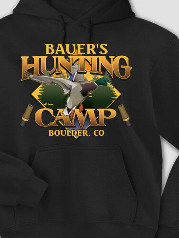 Duck Hunting Camp : Printed Hoodies product image 2