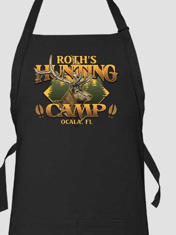 Elk Hunting Camp : Printed Aprons