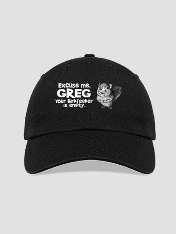 Excuse Me Squirrel : Embroidered Baseball Hats