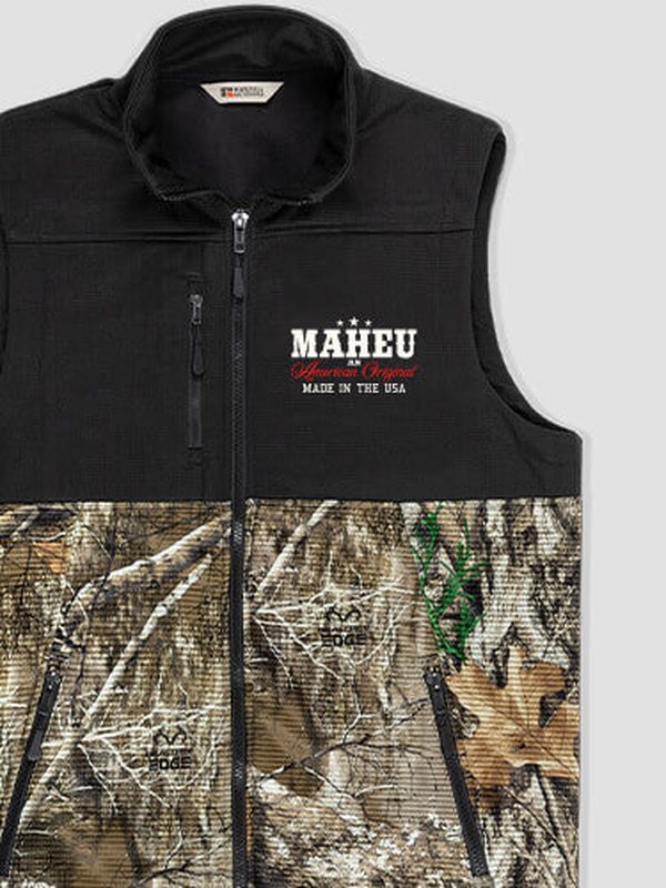 American Original : Embroidered 2-Tone Camo Vests