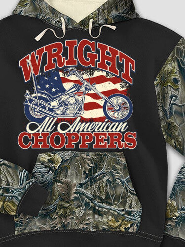 All American Choppers : Printed 2-Tone Camo Hoodies product image 1