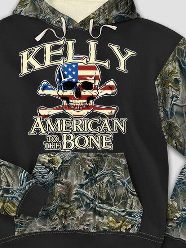 American to the Bone : Printed 2-Tone Camo Hoodies product image 1
