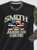 American to the Bone : Printed 2-Tone Camo Long Sleeves