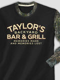 Backyard Bar and Grill : Printed 2-Tone Camo Long Sleeves