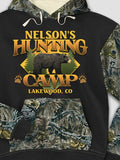 Bear Hunting Camp : Printed 2-Tone Camo Hoodies product image 1