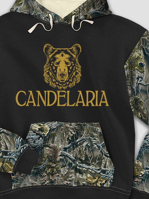 Bear : Printed 2-Tone Camo Hoodies product image 1