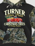 Christmas Tree Farm : Printed 2-Tone Camo Hoodies product image 1