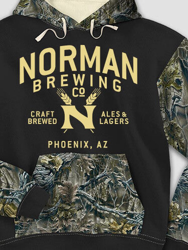 Classic Brewing Company : Printed 2-Tone Camo Hoodies product image 1