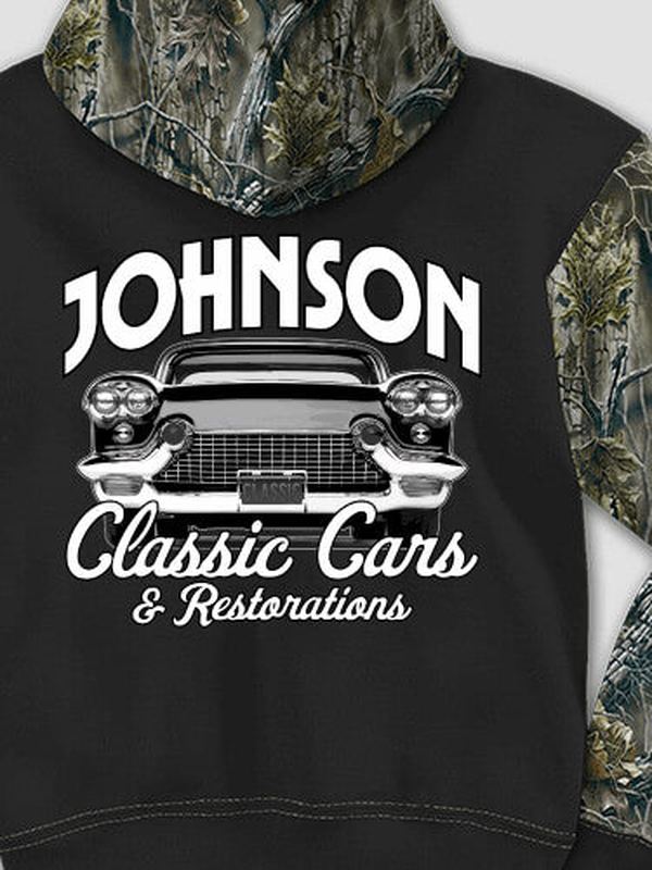 Classic Cars BP : Printed 2-Tone Camo Hoodies product image 1