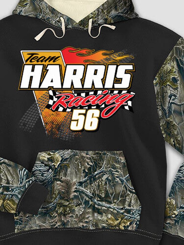 Classic Racing Team : Printed 2-Tone Camo Hoodies product image 1