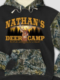 Deer Camp : Printed 2-Tone Camo Hoodies product image 1