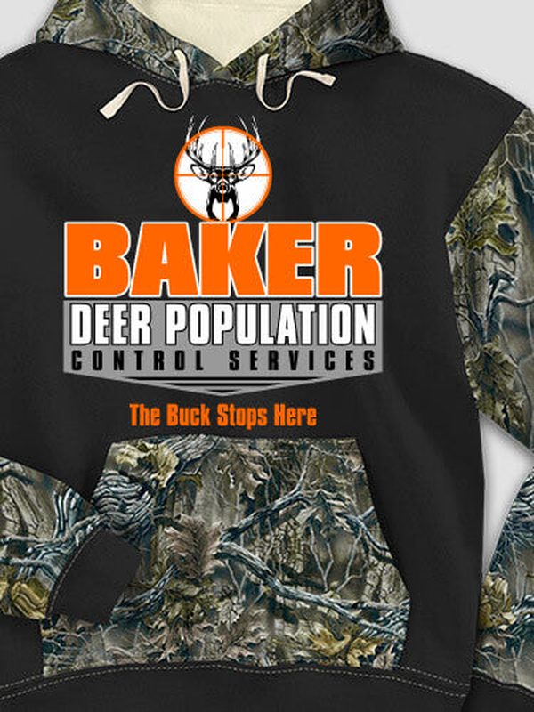 Deer Services : Printed 2-Tone Camo Hoodies product image 1