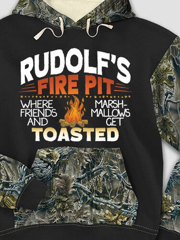 Fire Pit : Printed 2-Tone Camo Hoodies product image 1