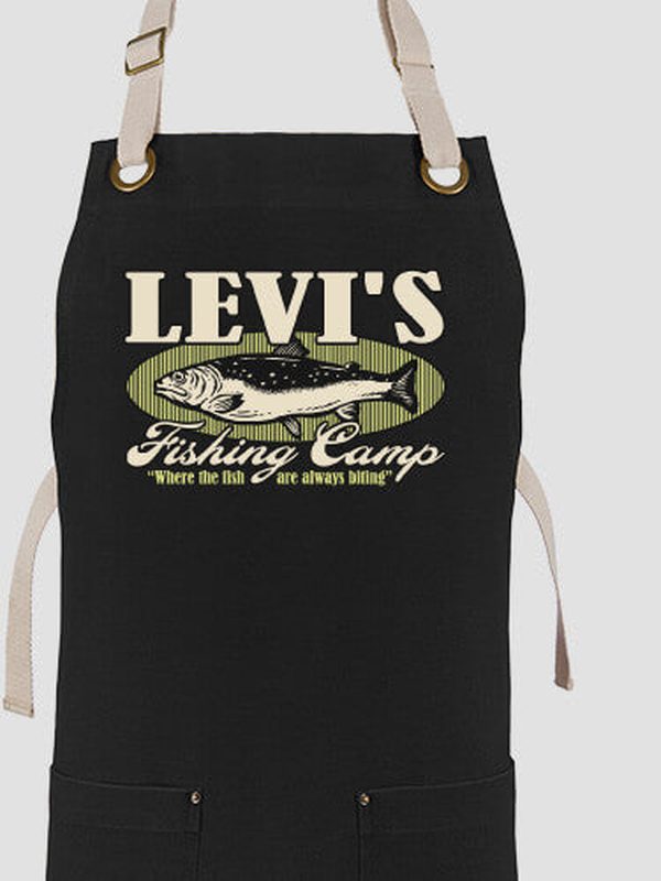 Fishing Camp : Printed Canvas Work Aprons