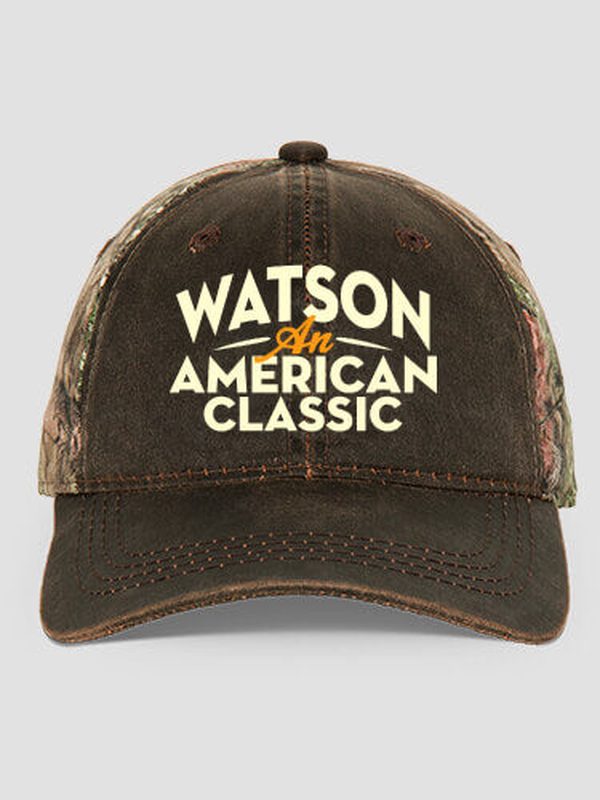 American Classic : Embroidered 2-Tone Camo Hats