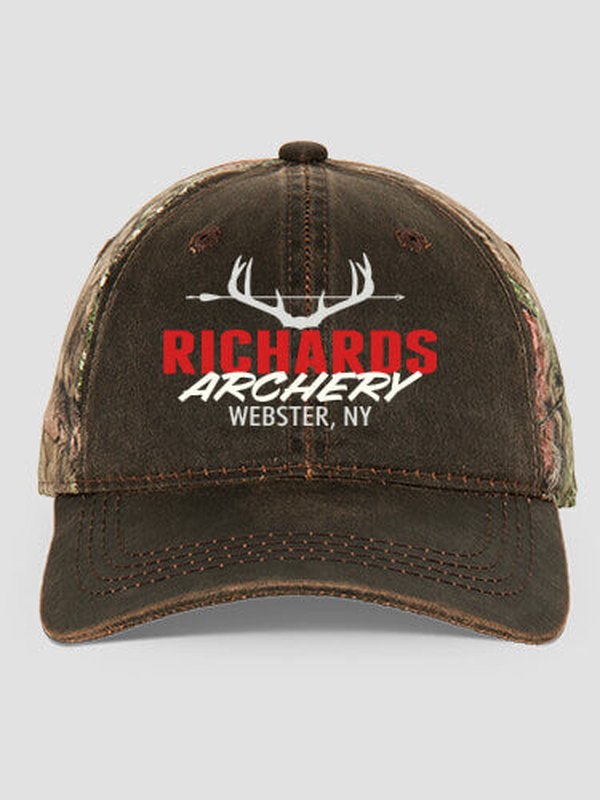 Archery : Embroidered 2-Tone Camo Hats