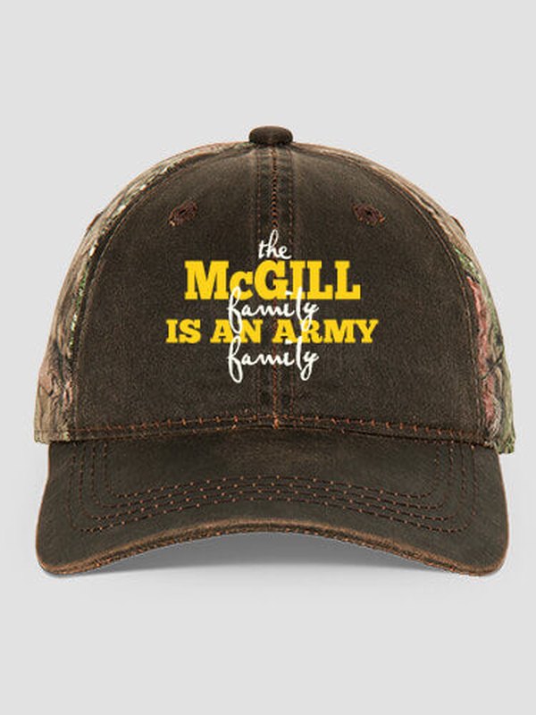 Army Family : Embroidered 2-Tone Camo Hats