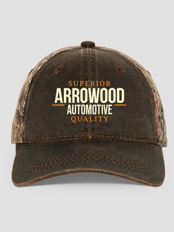Automotive : Embroidered 2-Tone Camo Hats
