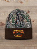 Bear Hunting Camp : Embroidered 2-Tone Camo Cuffed Beanie
