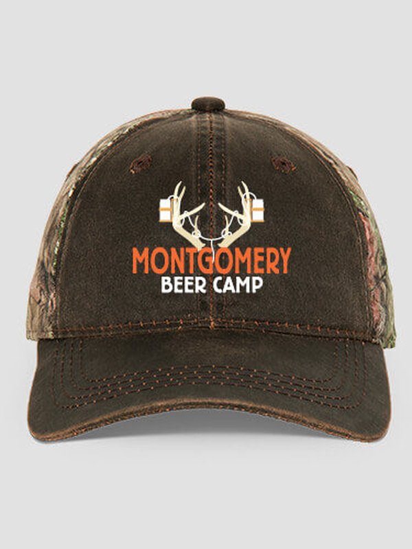 Beer Camp : Embroidered 2-Tone Camo Hats