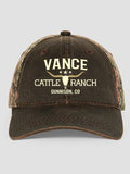 Cattle Ranch : Embroidered 2-Tone Camo Hats