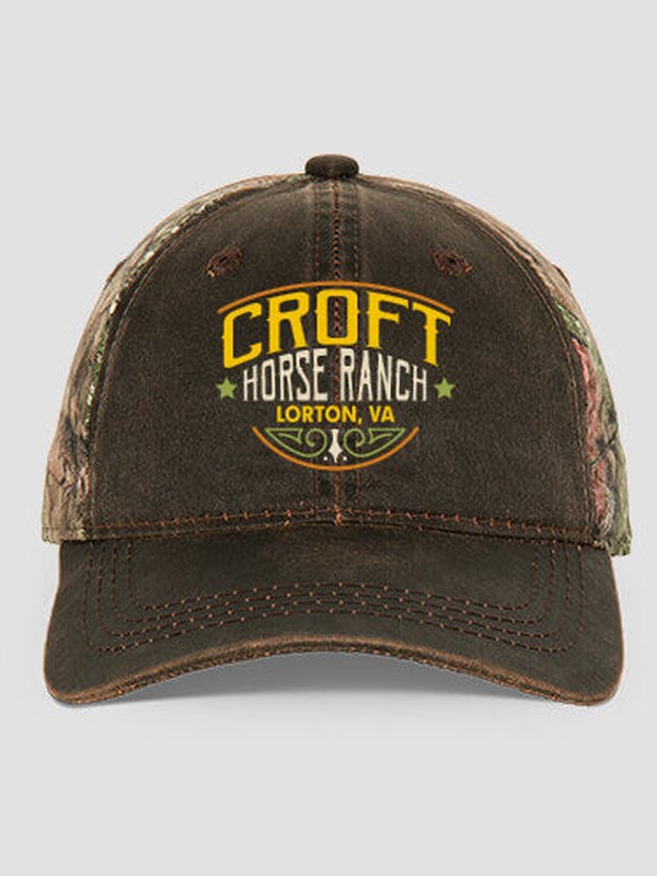 Classic Horse Ranch : Embroidered 2-Tone Camo Hats