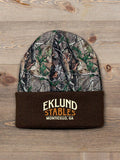 Classic Stables : Embroidered 2-Tone Camo Cuffed Beanie