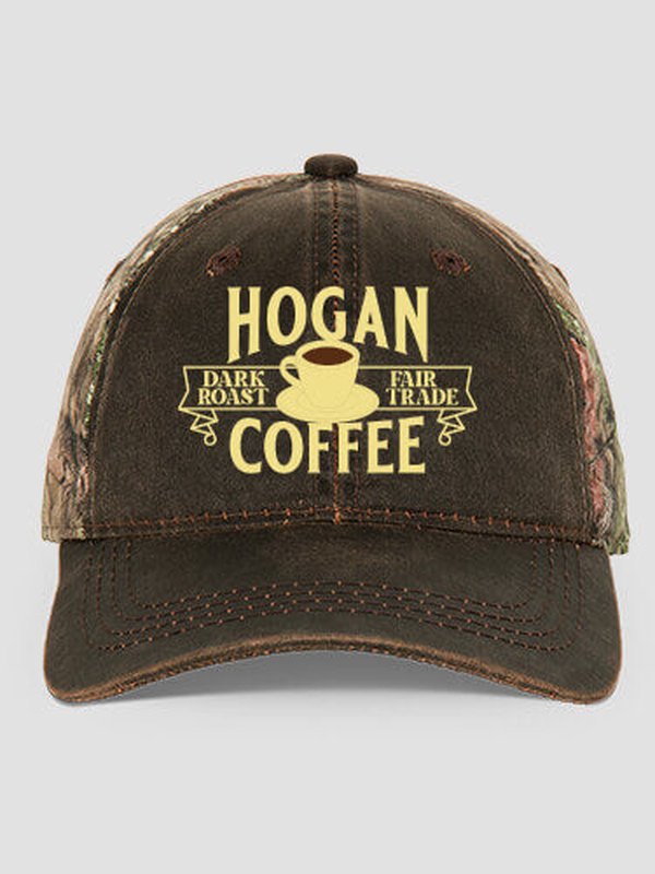 Coffee : Embroidered 2-Tone Camo Hats