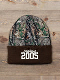 Established : Embroidered 2-Tone Camo Cuffed Beanie