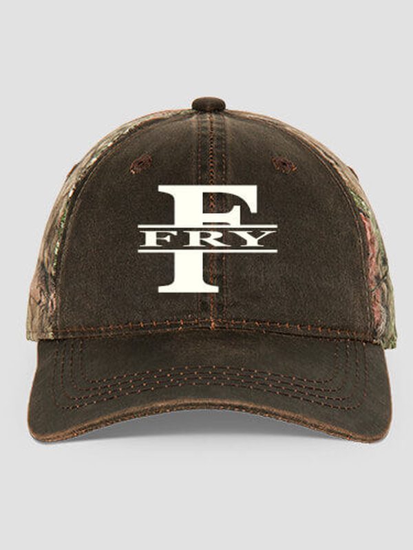 Family Monogram : Embroidered 2-Tone Camo Hats