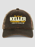 Fishing Trip : Embroidered 2-Tone Camo Hats