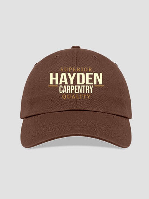 Carpentry : Embroidered Baseball Hats
